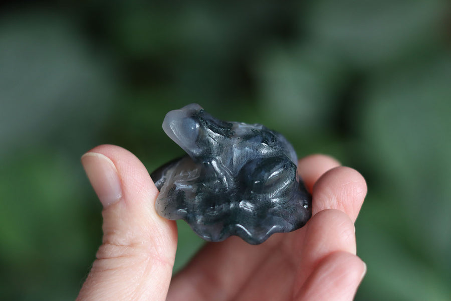 Moss agate frog 7