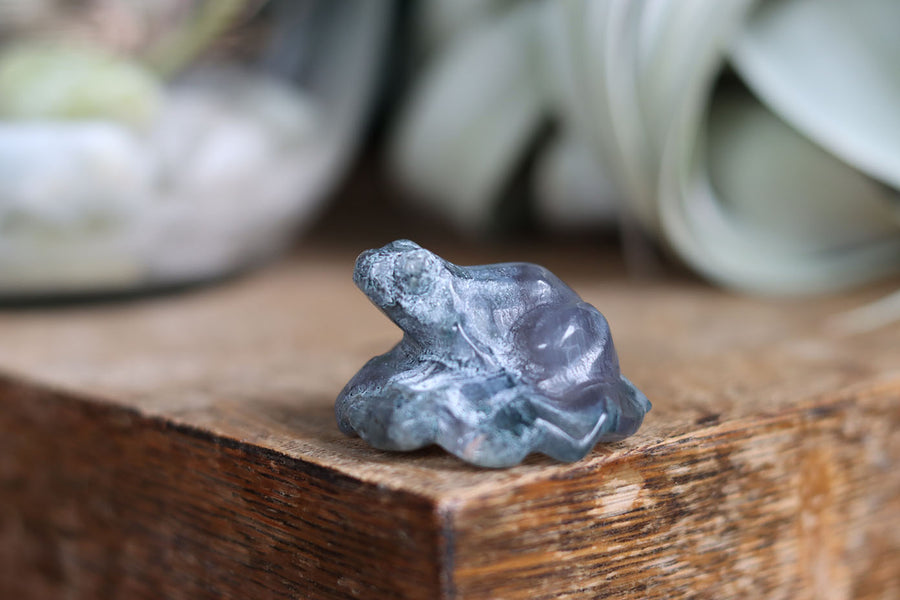 Moss agate frog 9