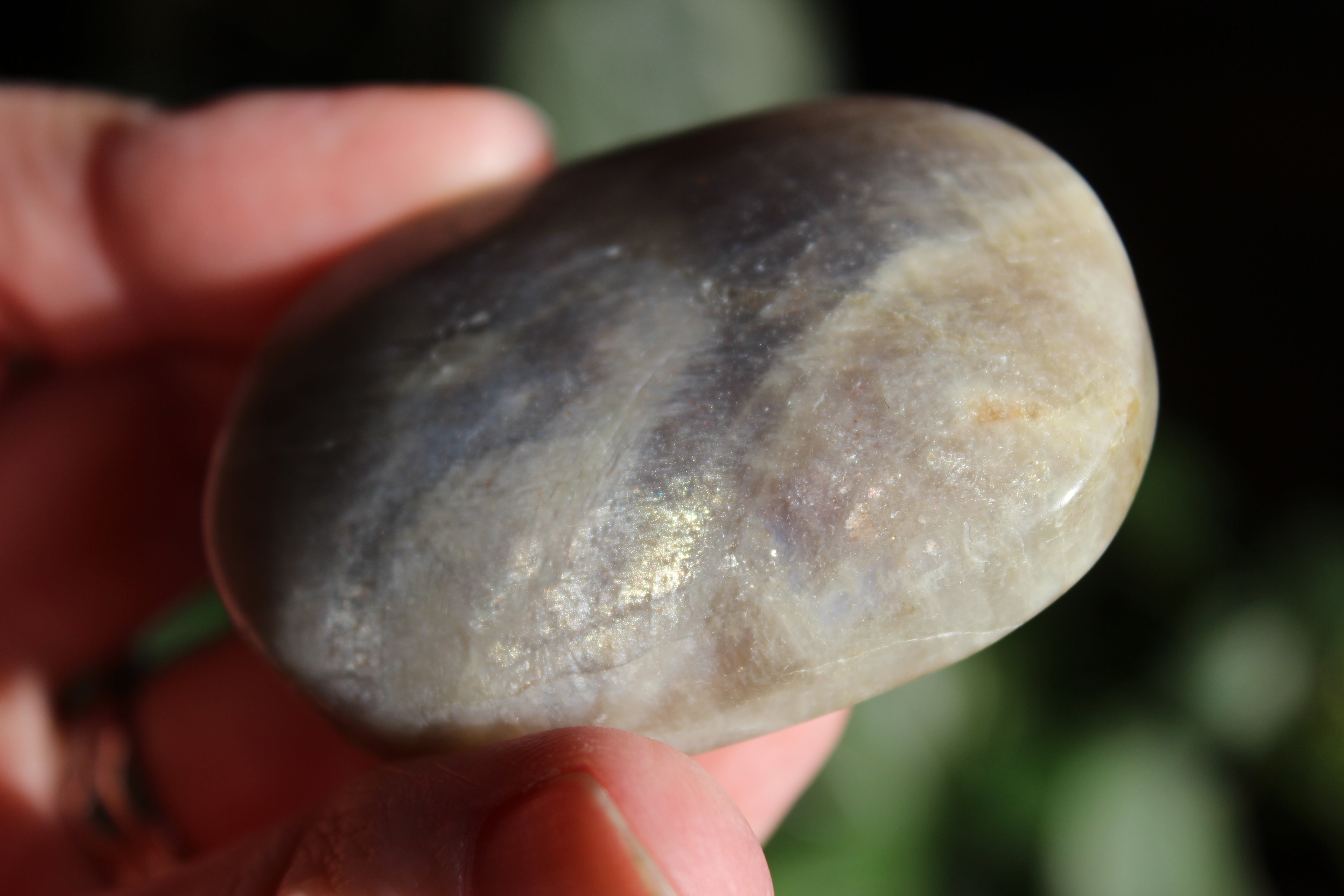 Moonstone/sunstone pocket stone 8