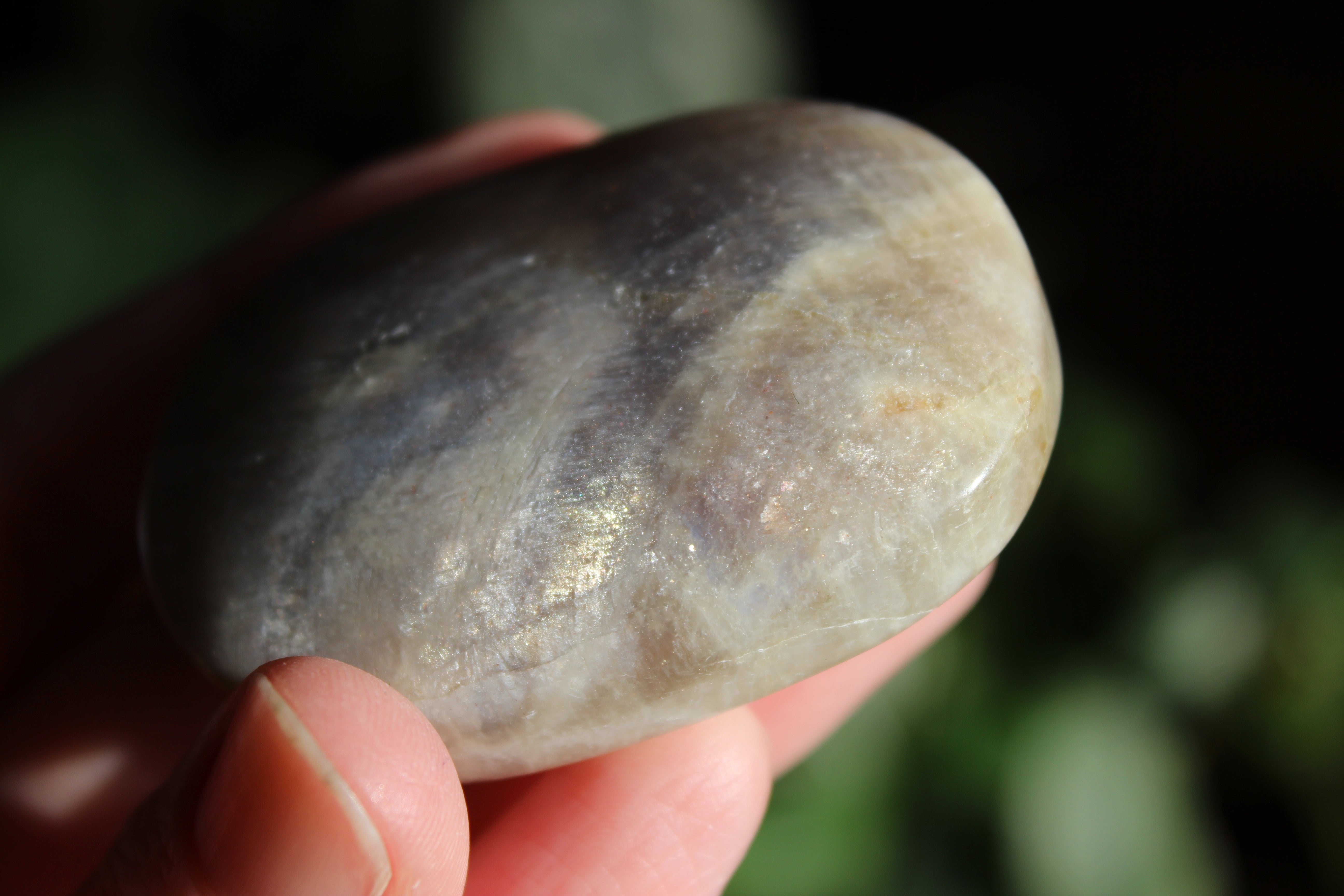 Moonstone/sunstone pocket stone 8