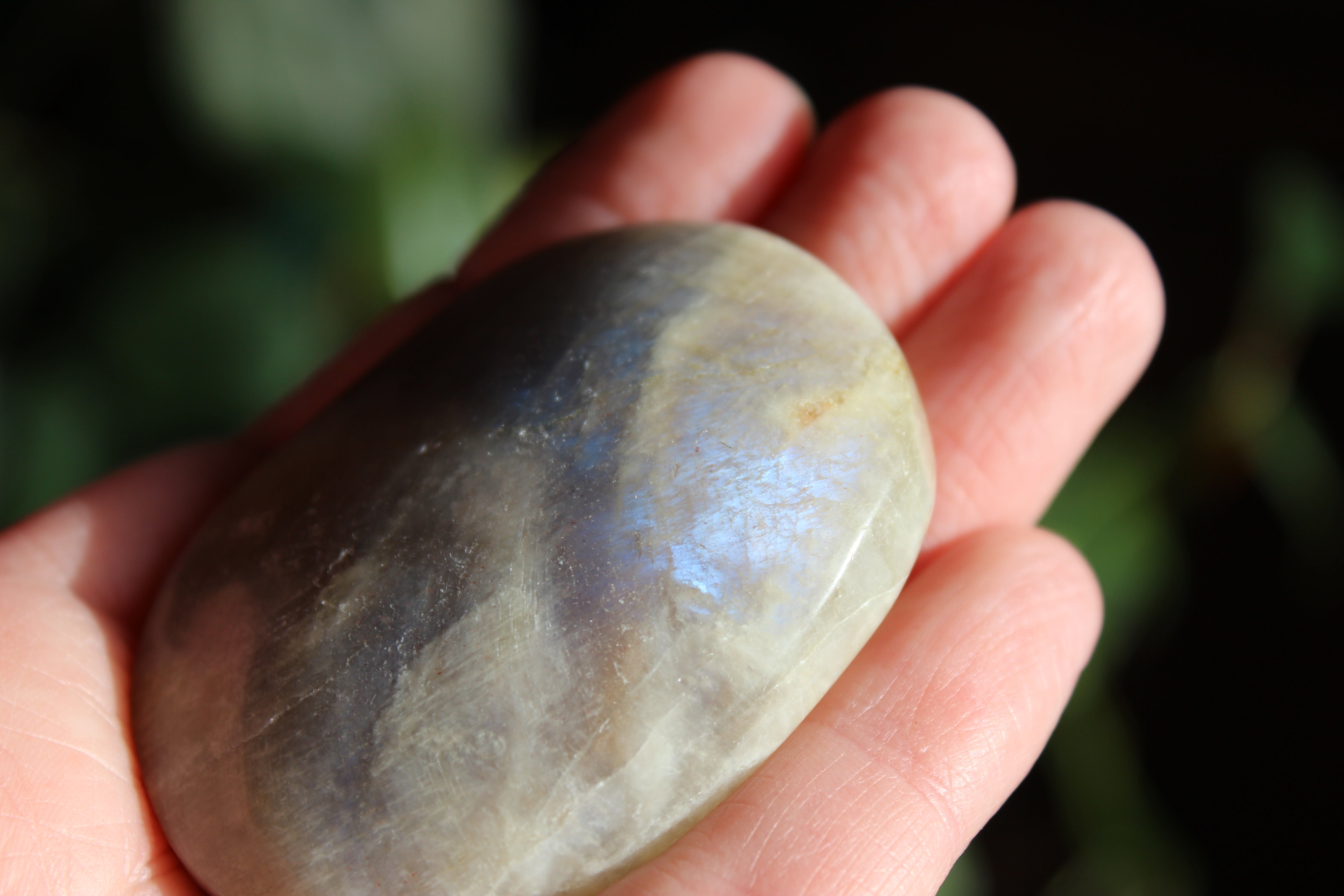 Moonstone/sunstone pocket stone 8