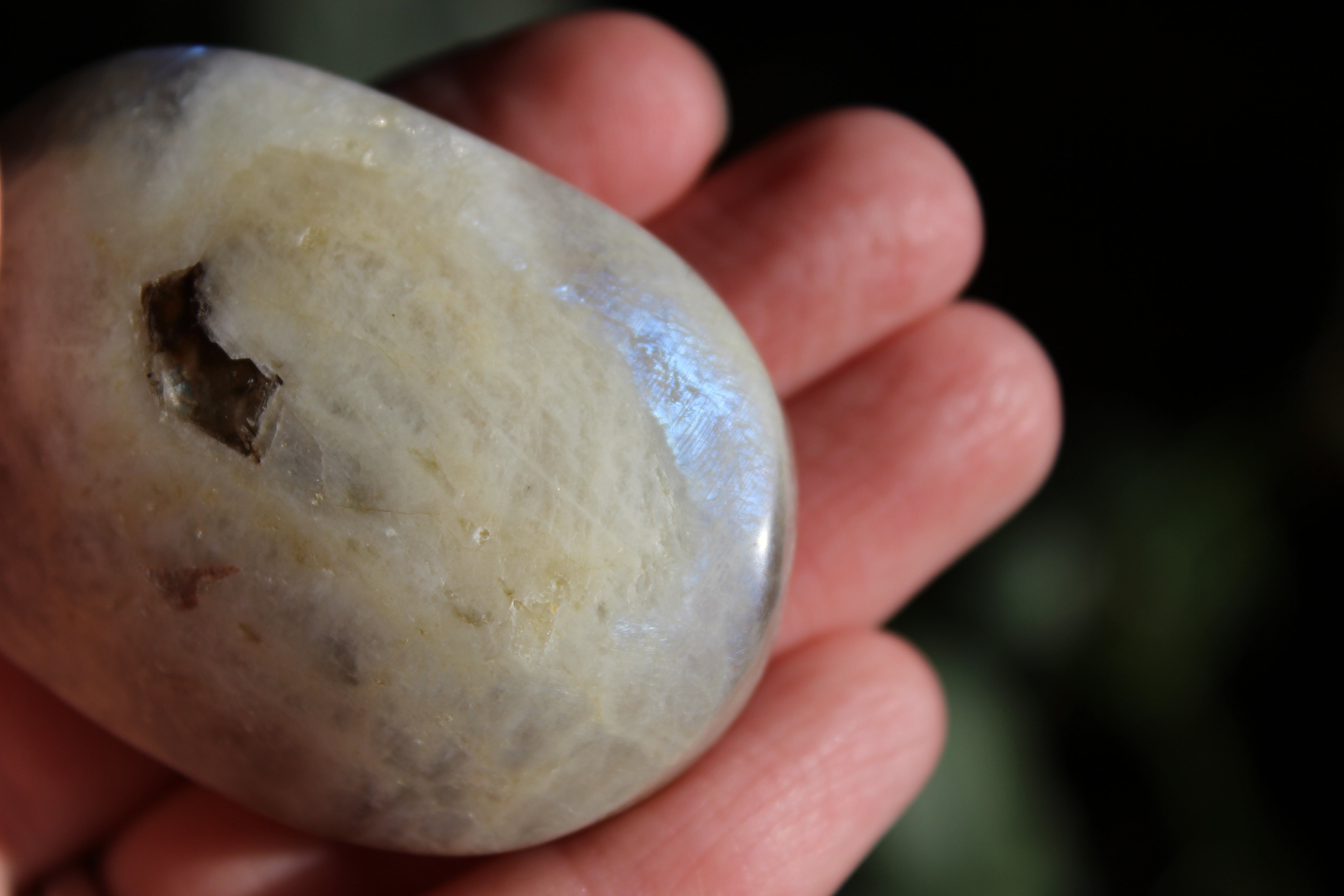 Moonstone/sunstone pocket stone 8