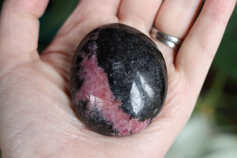 Rhodonite pocket stone 1