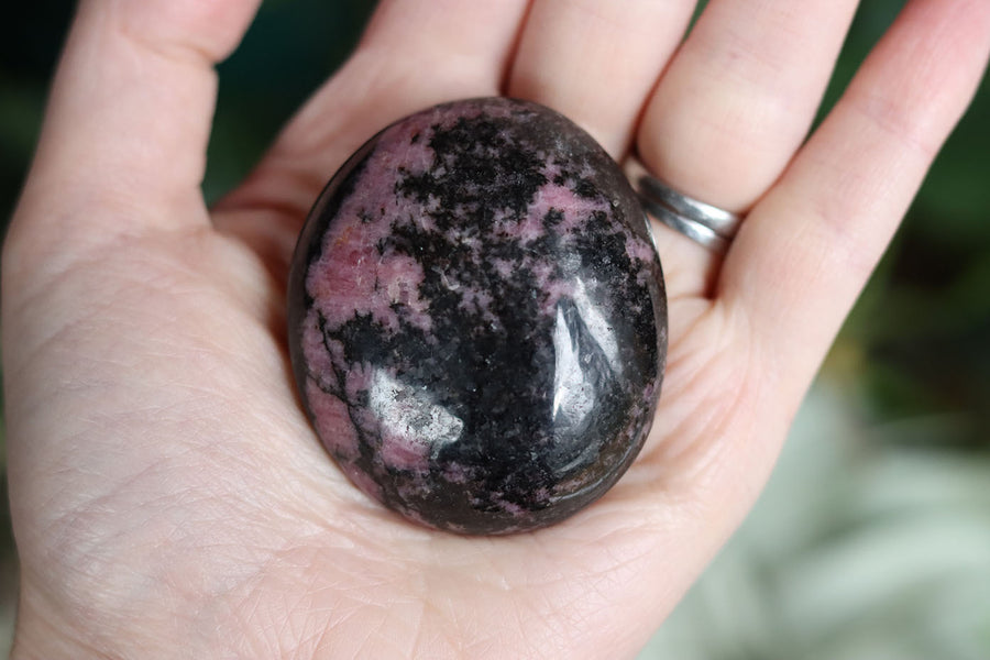 Rhodonite pocket stone 1