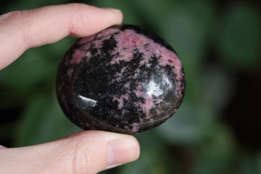 Rhodonite pocket stone 1