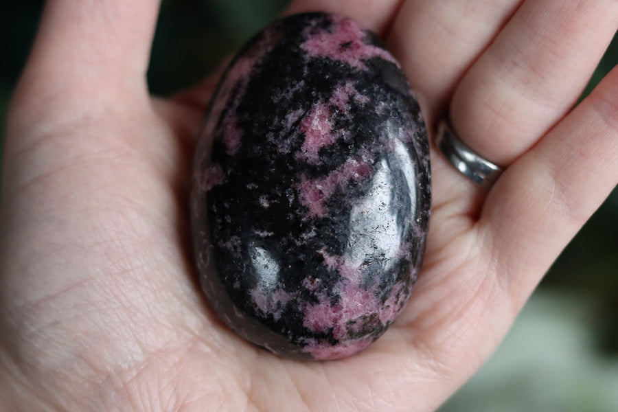 Rhodonite pocket stone 4