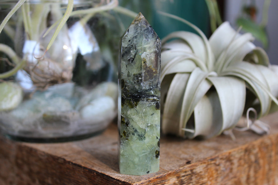 Prehnite cluster tower 1