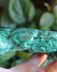 Semi polished malachite slab 15