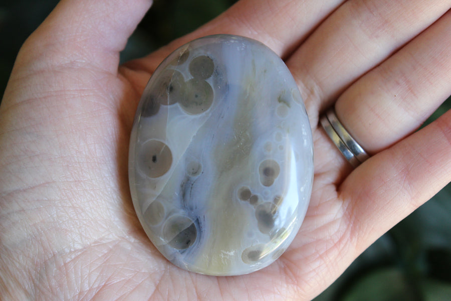 8th vein ocean jasper pocket stone 12