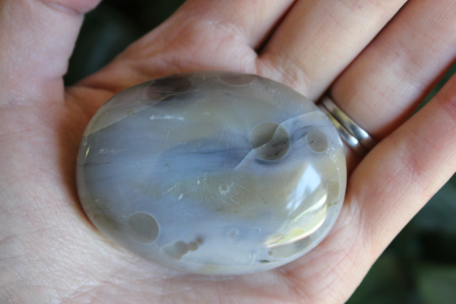 8th vein ocean jasper pocket stone 12