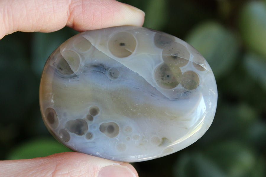 8th vein ocean jasper pocket stone 12