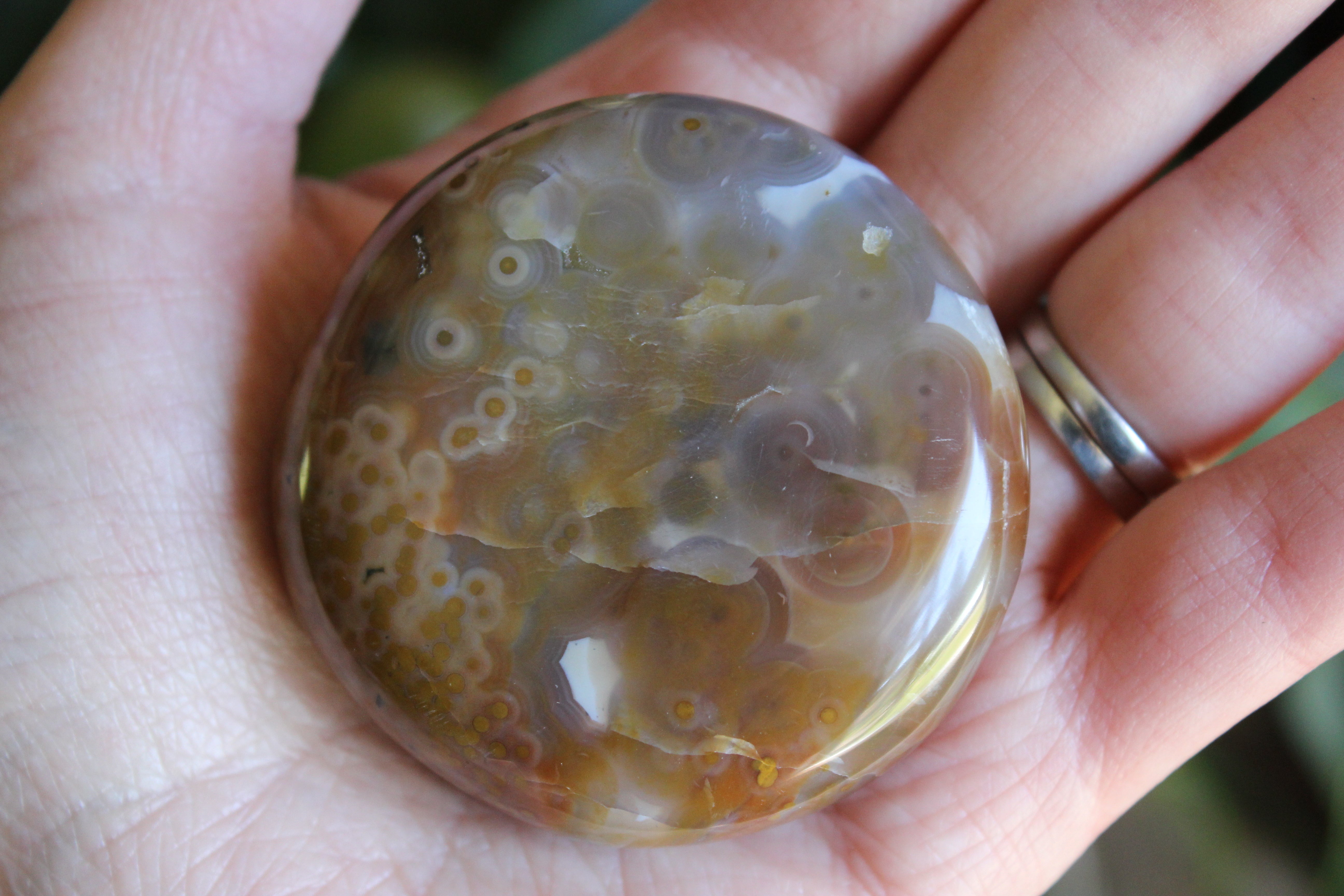 8th vein ocean jasper pocket stone 14