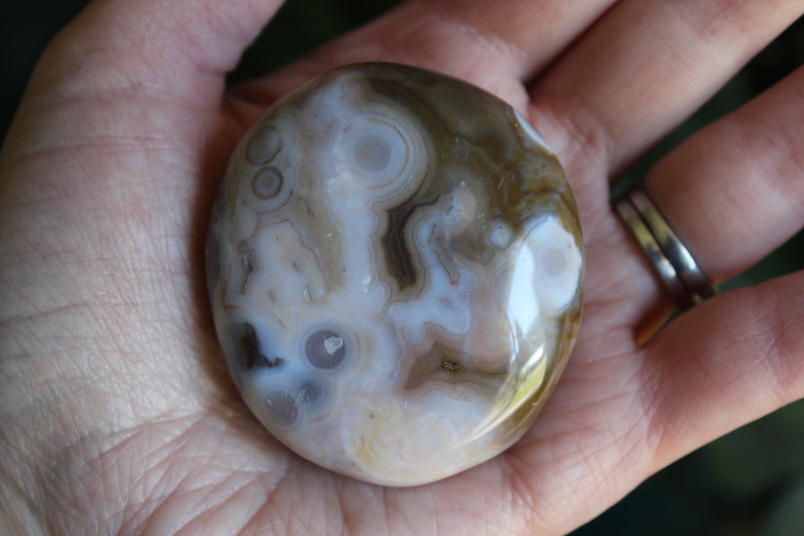 8th vein ocean jasper pocket stone 15