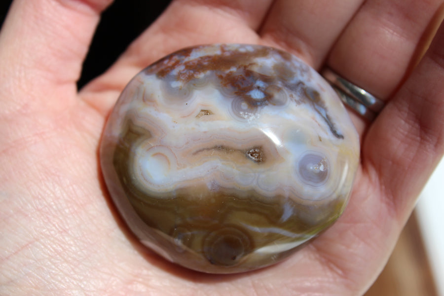 8th vein ocean jasper pocket stone 15