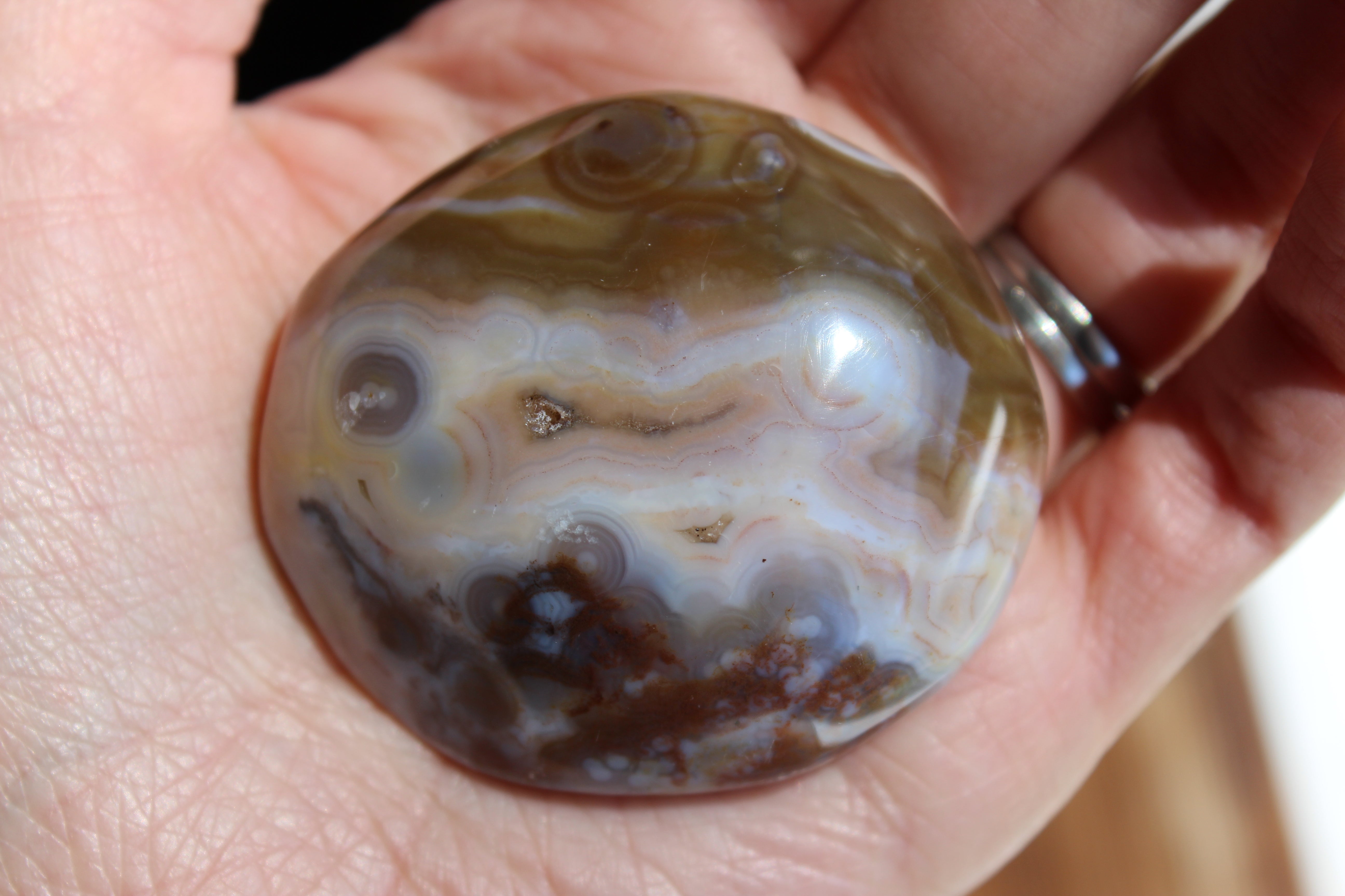 8th vein ocean jasper pocket stone 15