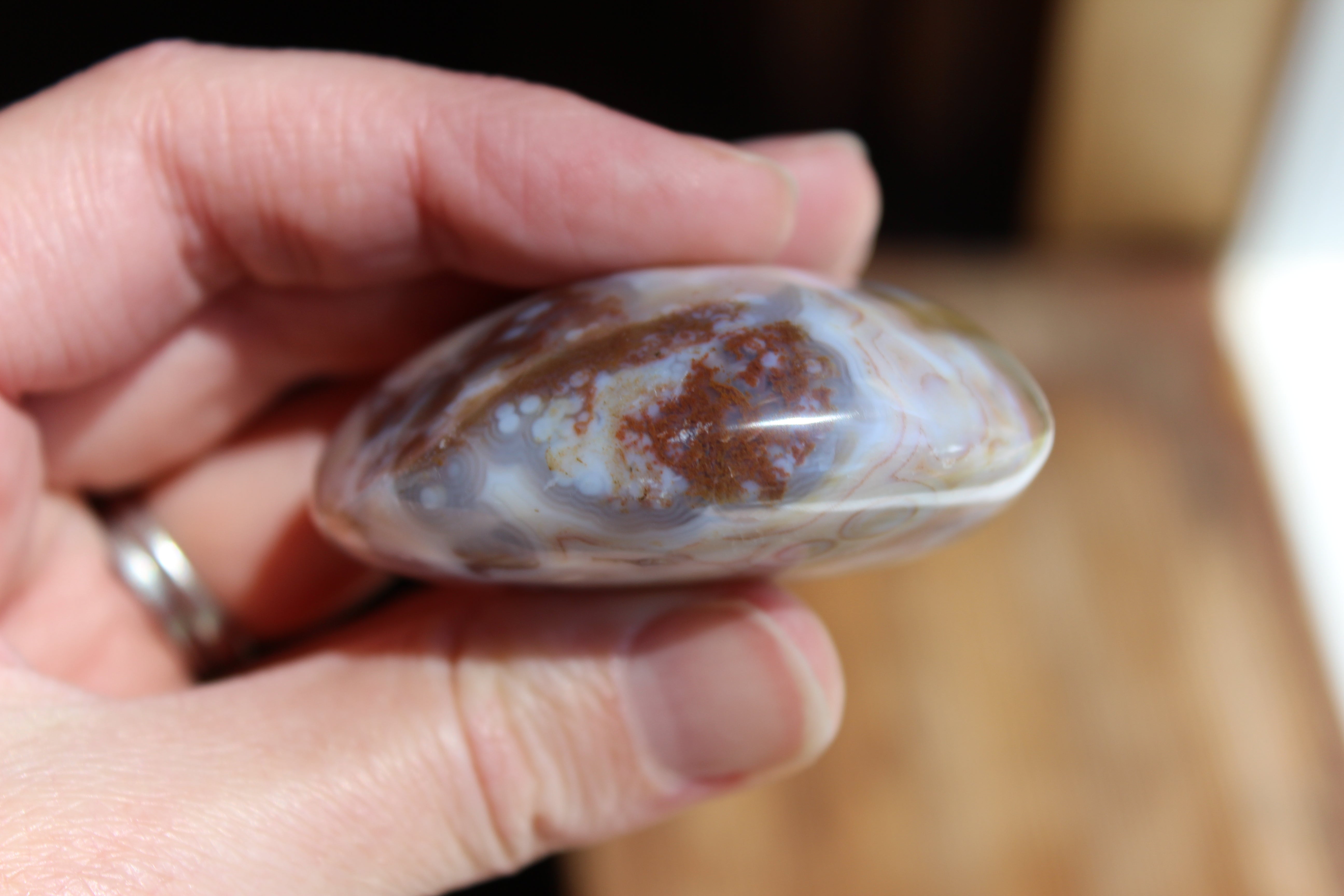 8th vein ocean jasper pocket stone 15