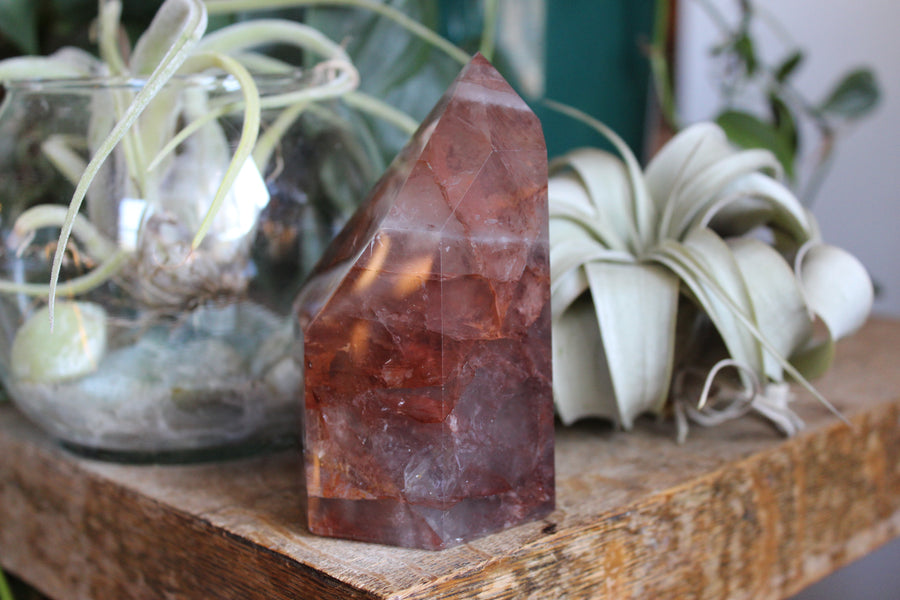 Hematoid quartz tower 4