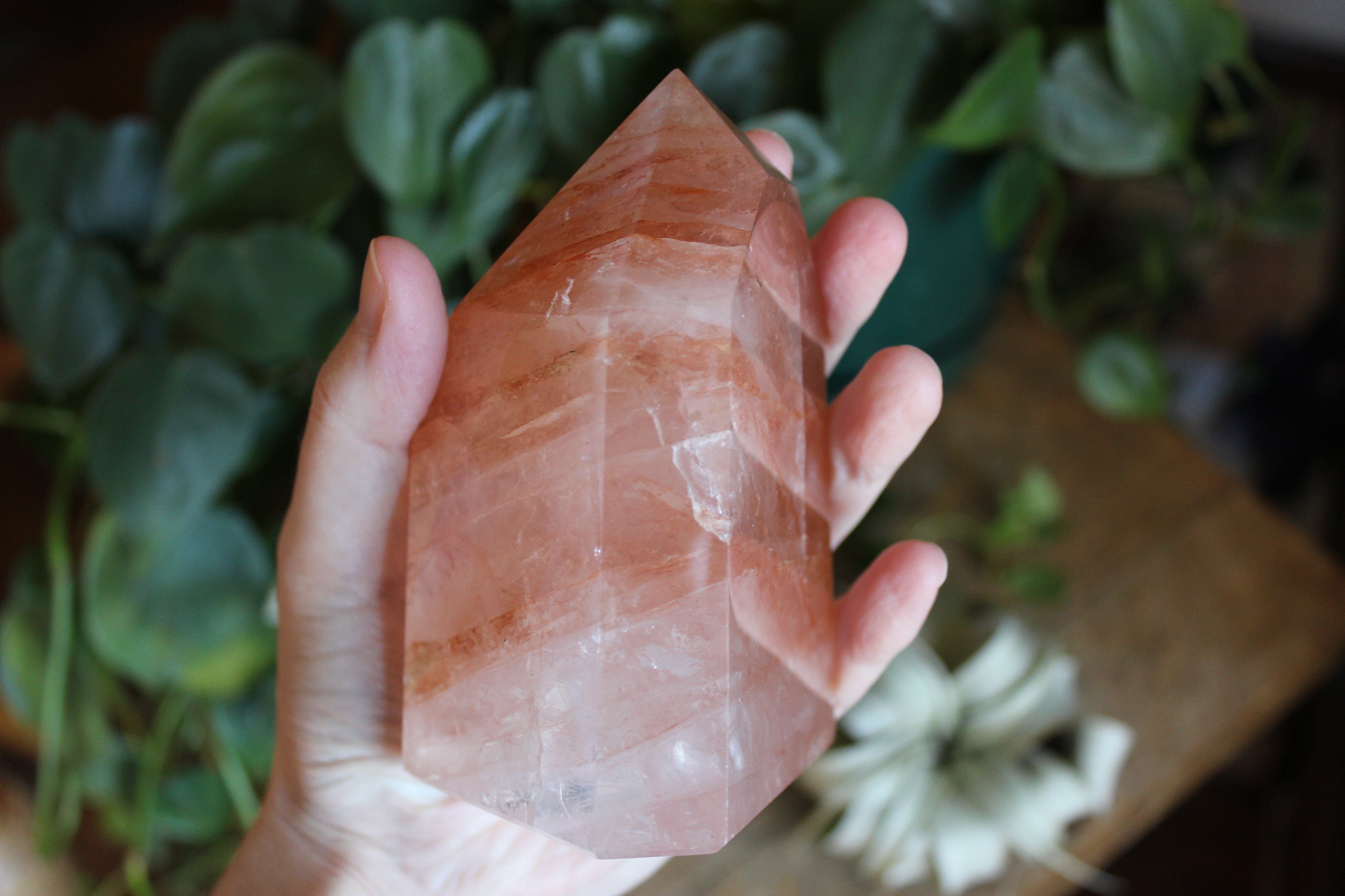 Hematoid quartz tower 5