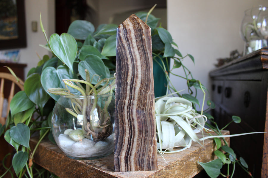Chocolate calcite tower 5