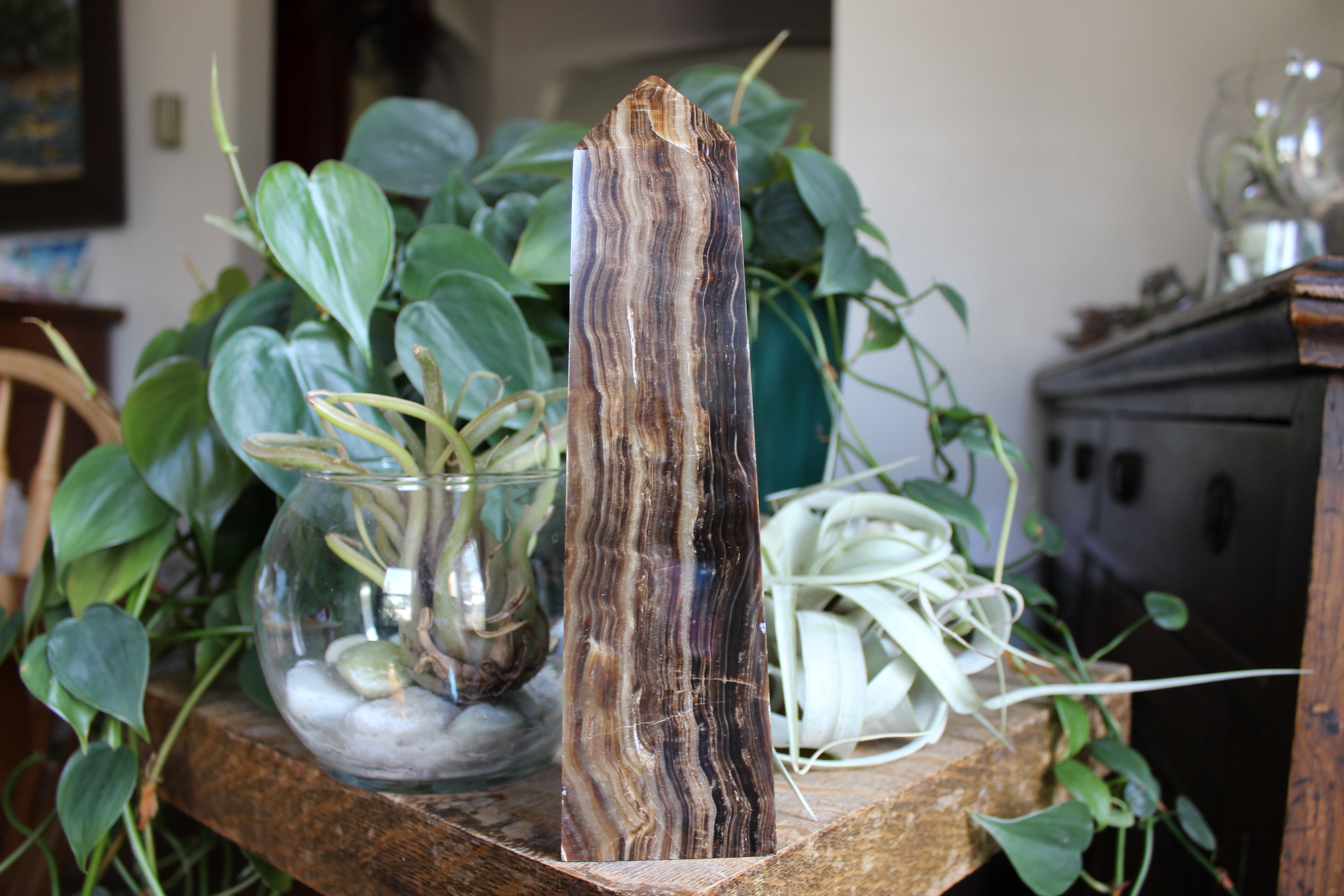 Chocolate calcite tower 5