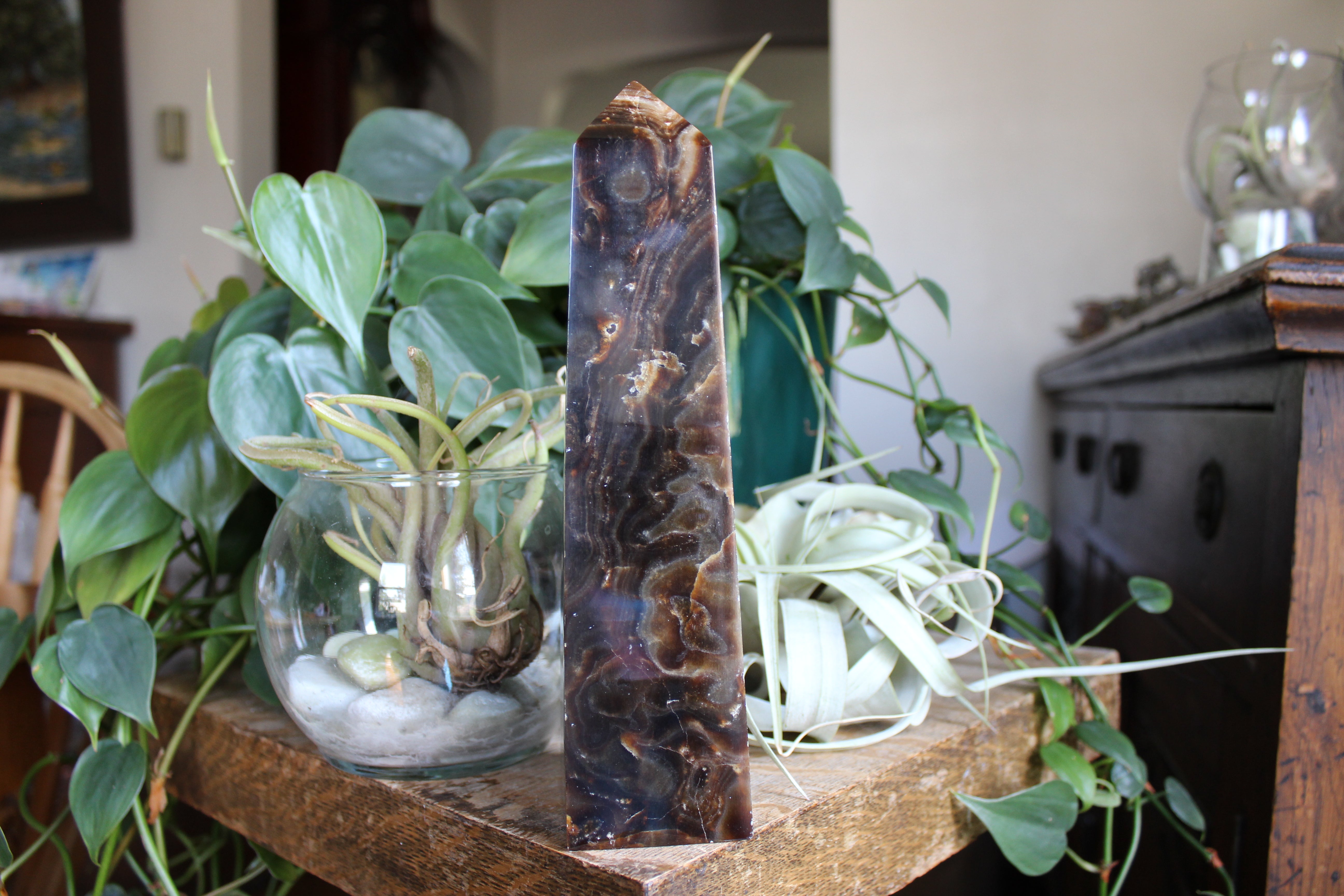 Chocolate calcite tower 5