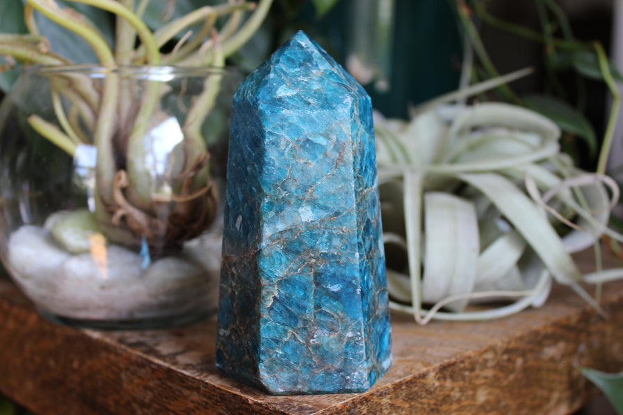 Blue apatite tower 1