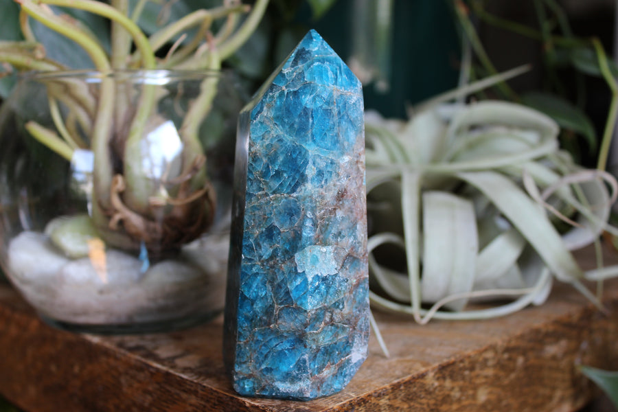 Blue apatite tower 1