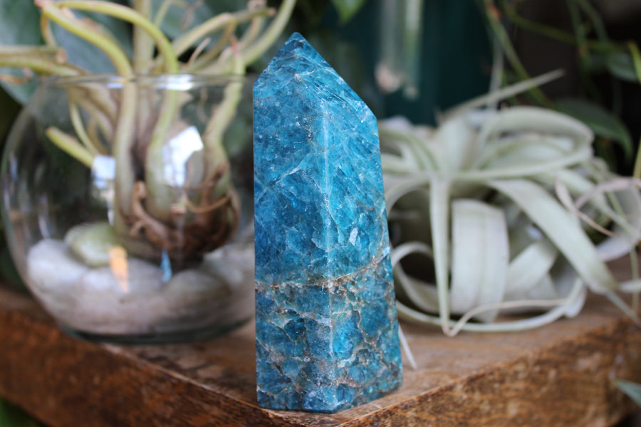 Blue apatite tower 1