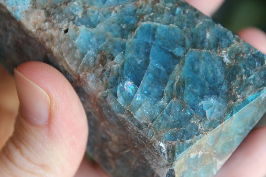 Blue apatite tower 1