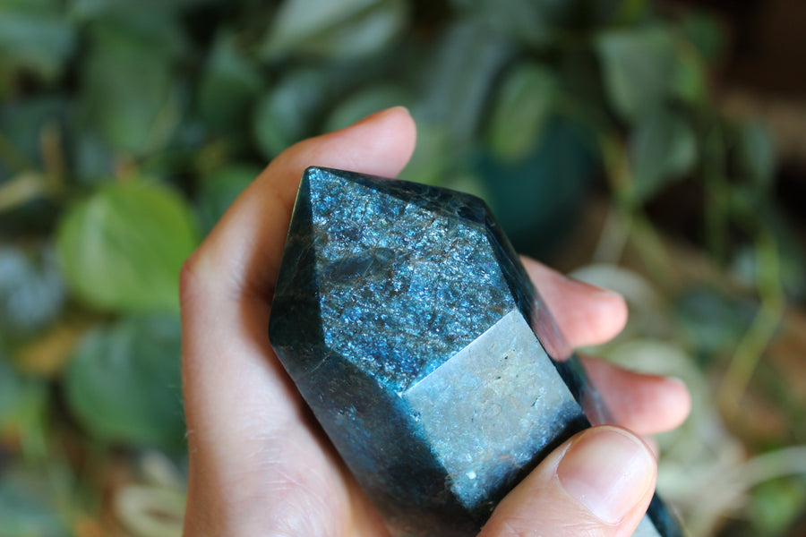 Blue apatite tower 3