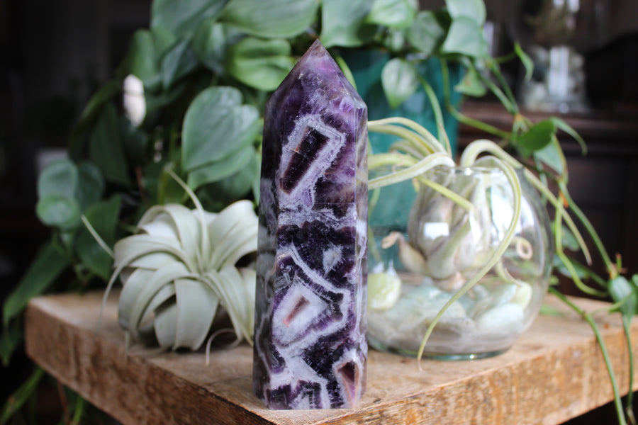 Chevron amethyst tower 6