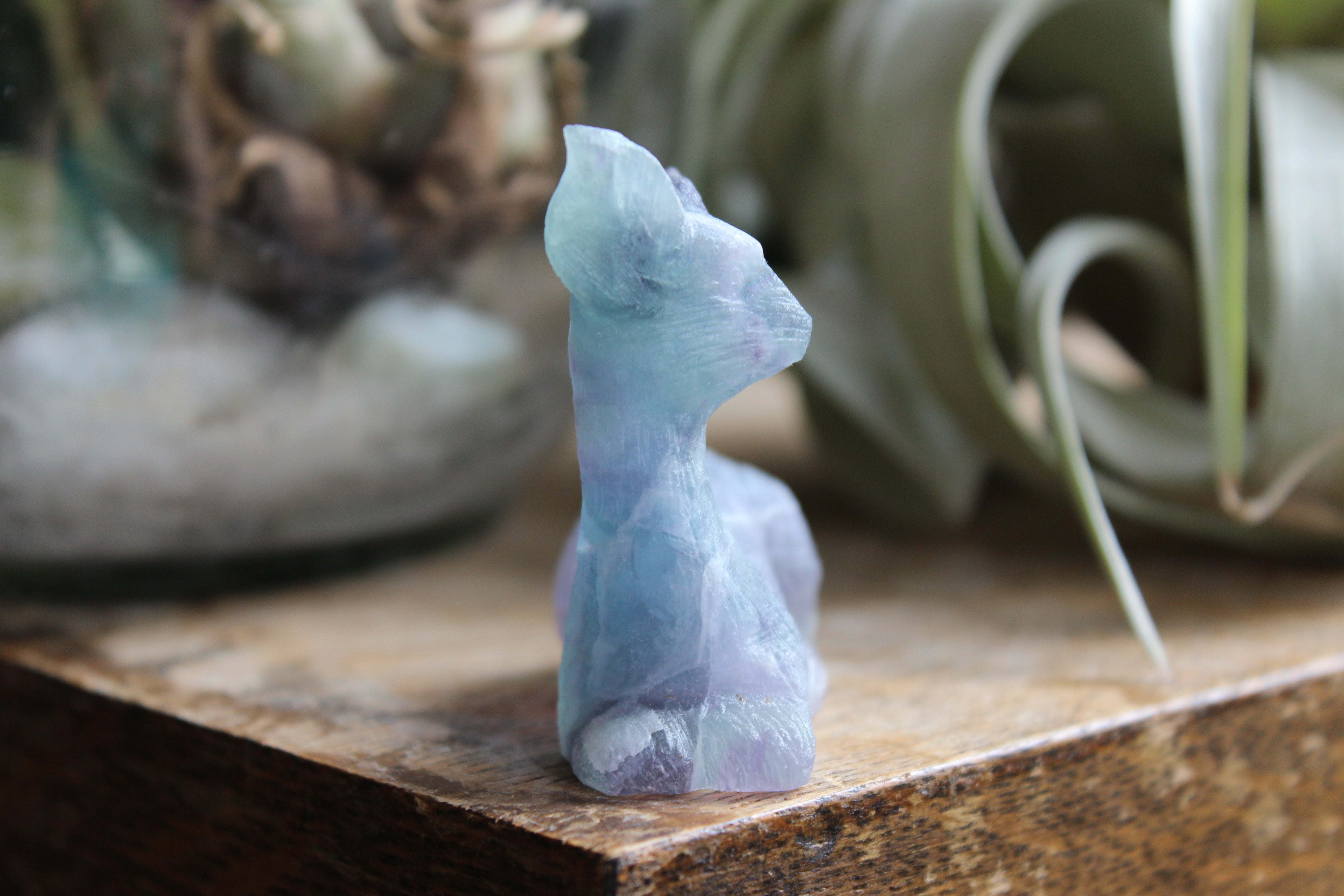 Hand carved fluorite deer 3