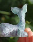 Hand carved fluorite deer 3