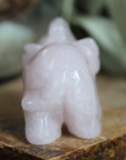 Rose quartz elephant 2