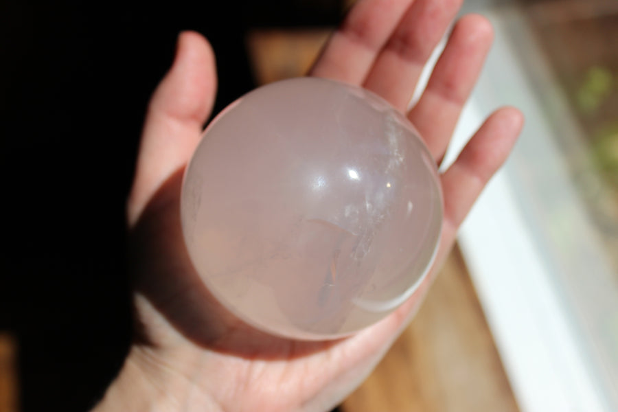 Girasol quartz sphere 2