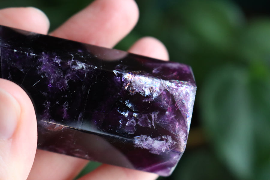 Magenta fluorite tower 52