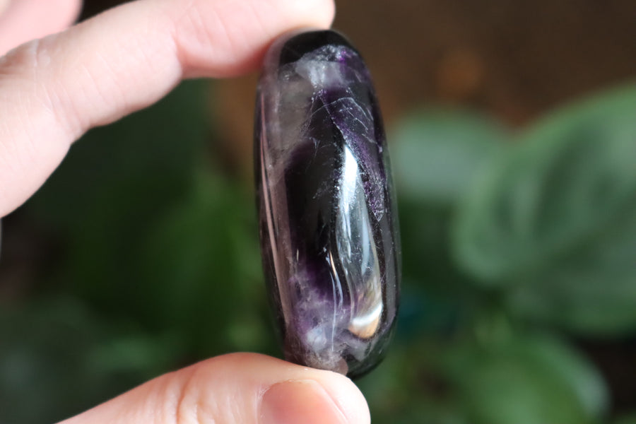 Large rainbow fluorite tumbled stone 3