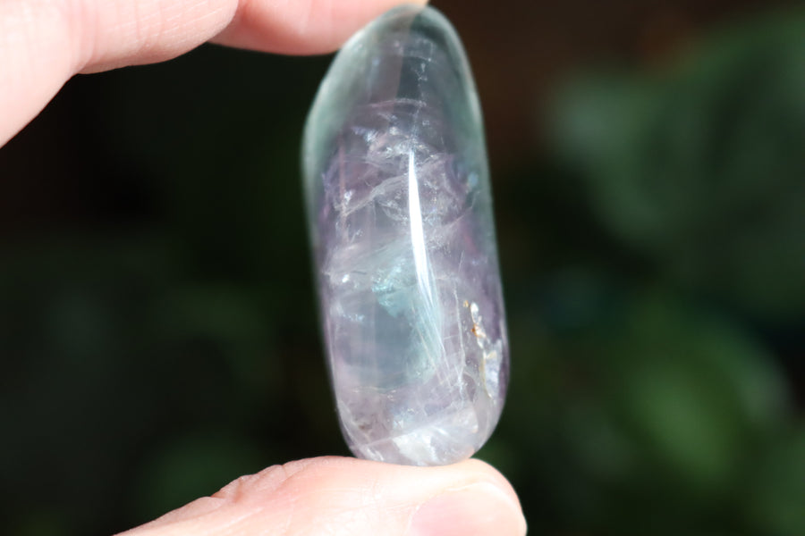 Large rainbow fluorite tumbled stone 8