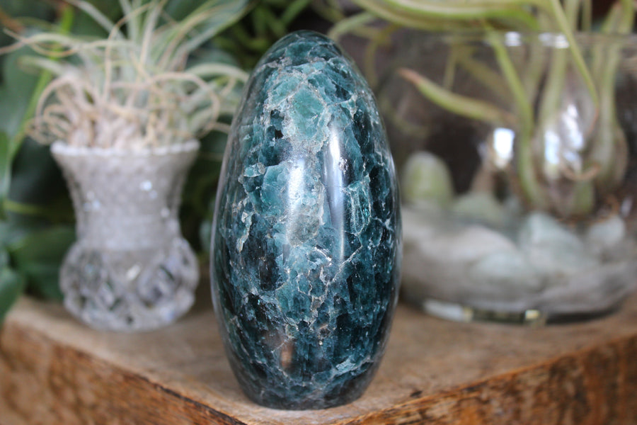 Green/teal apatite free form 6