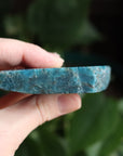 Semi polished blue apatite slab 3