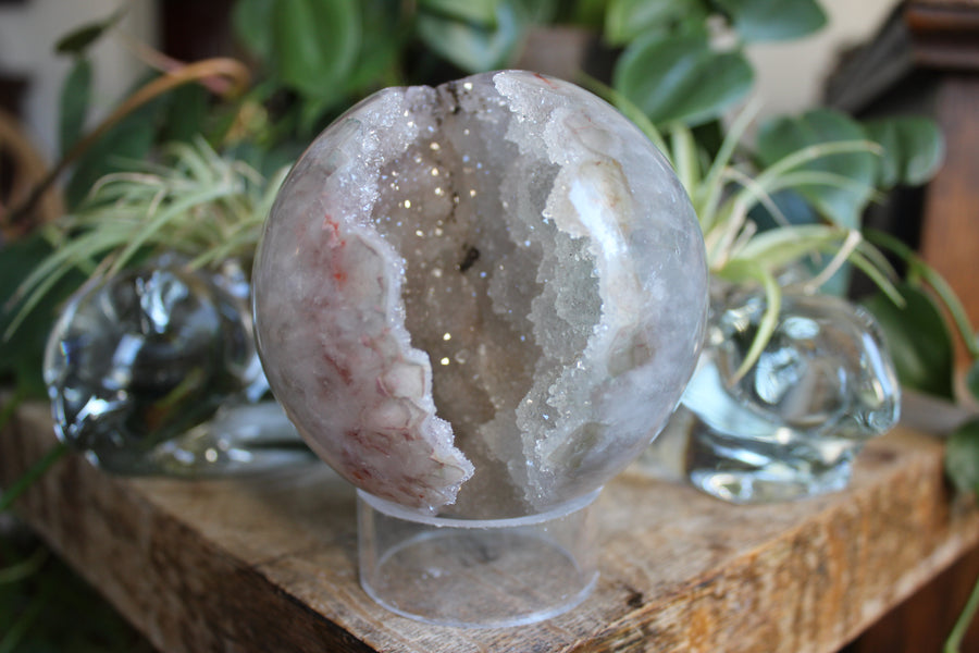 Amethyst geode sphere 13