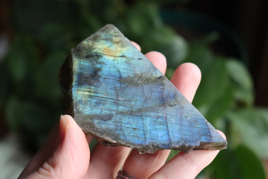 Semi polished labradorite slab 2