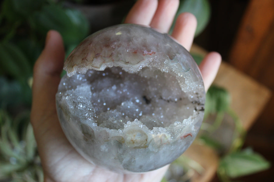 Amethyst geode sphere 13