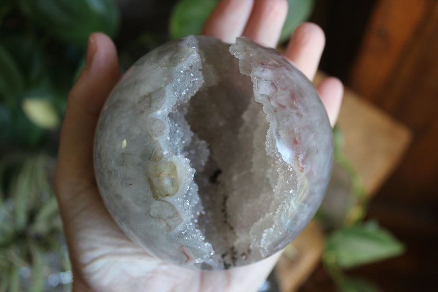 Amethyst geode sphere 13