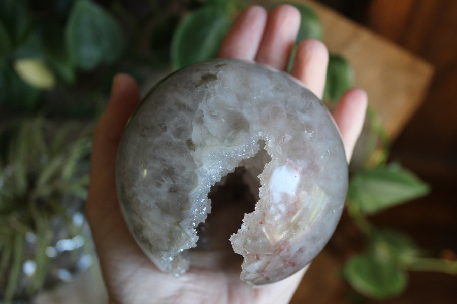 Amethyst geode sphere 13