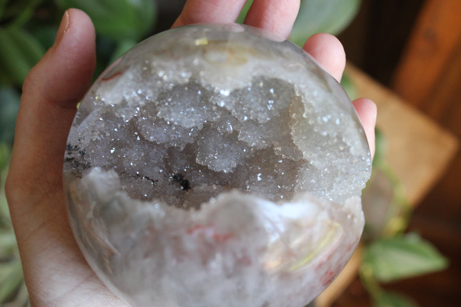 Amethyst geode sphere 13