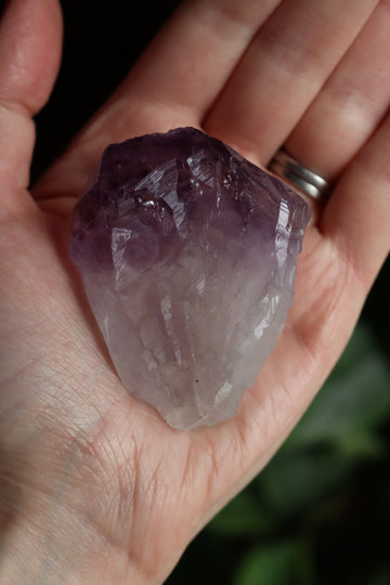 Natural/raw amethyst point 2