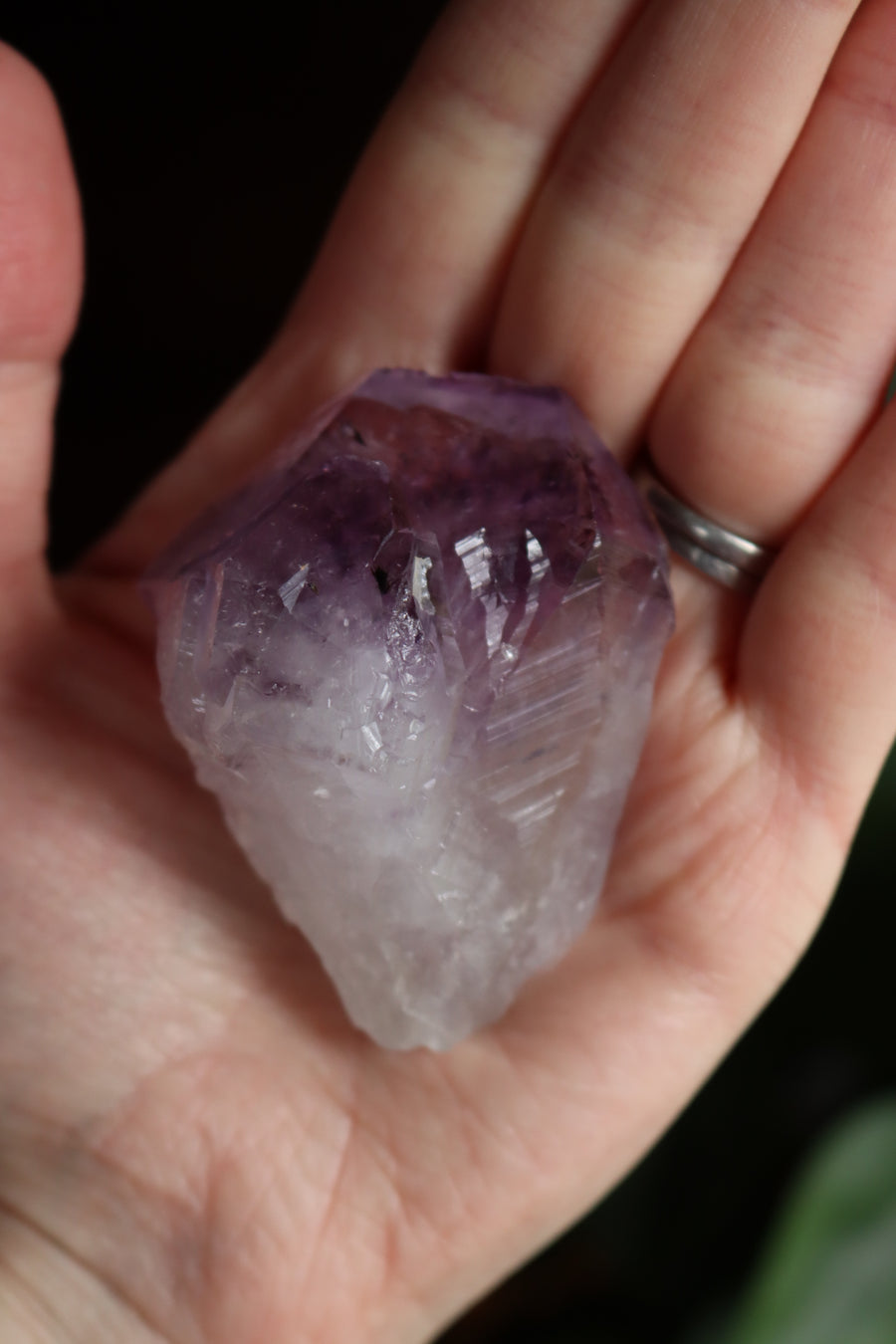 Natural/raw amethyst point 2