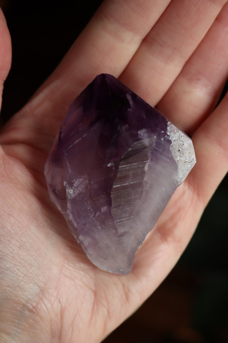 Natural/raw amethyst point 3