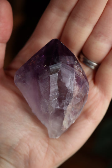 Natural/raw amethyst point 3